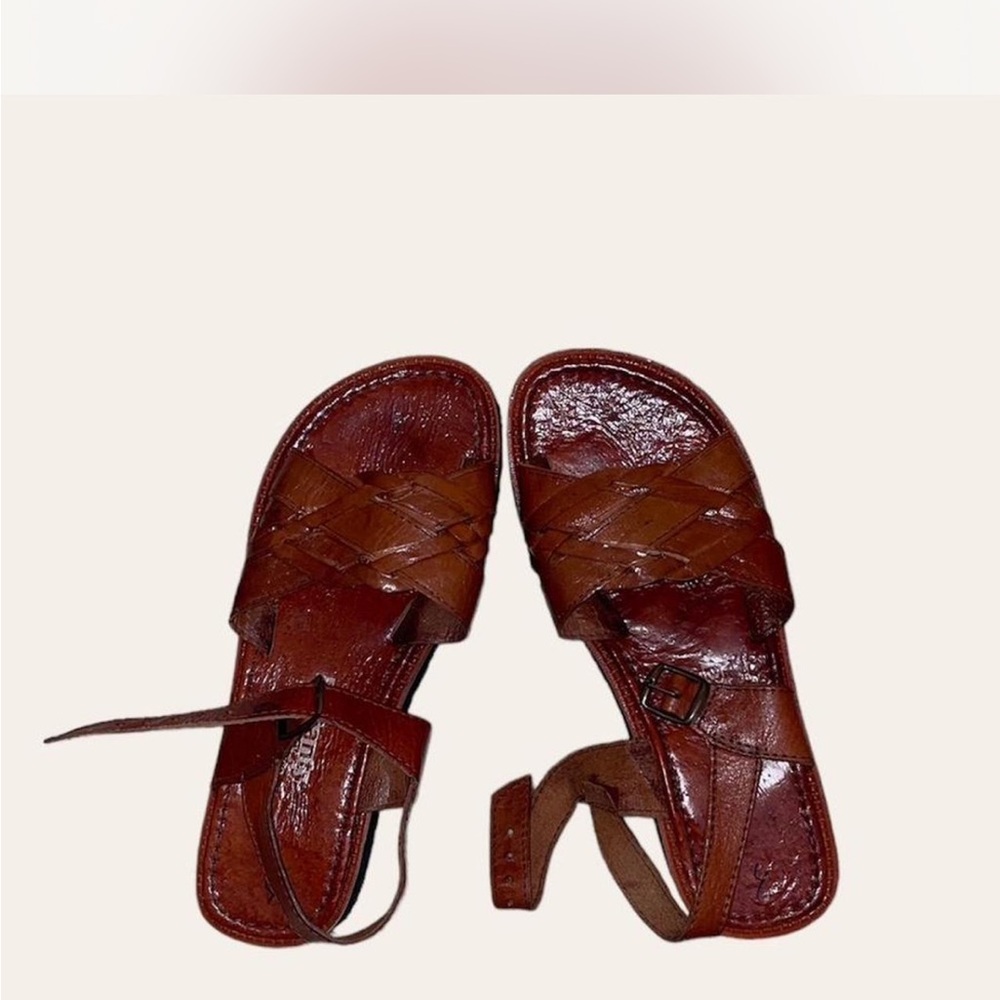 Women's Brown Leather Sandals - made in Mexico